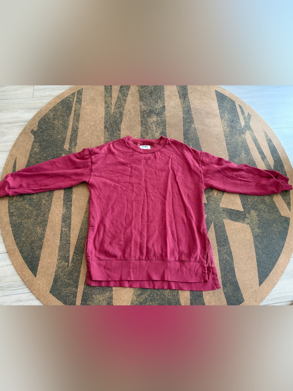 Old Navy, Women’s Tunic Loungewear Sweater, Red, Oversized, XS